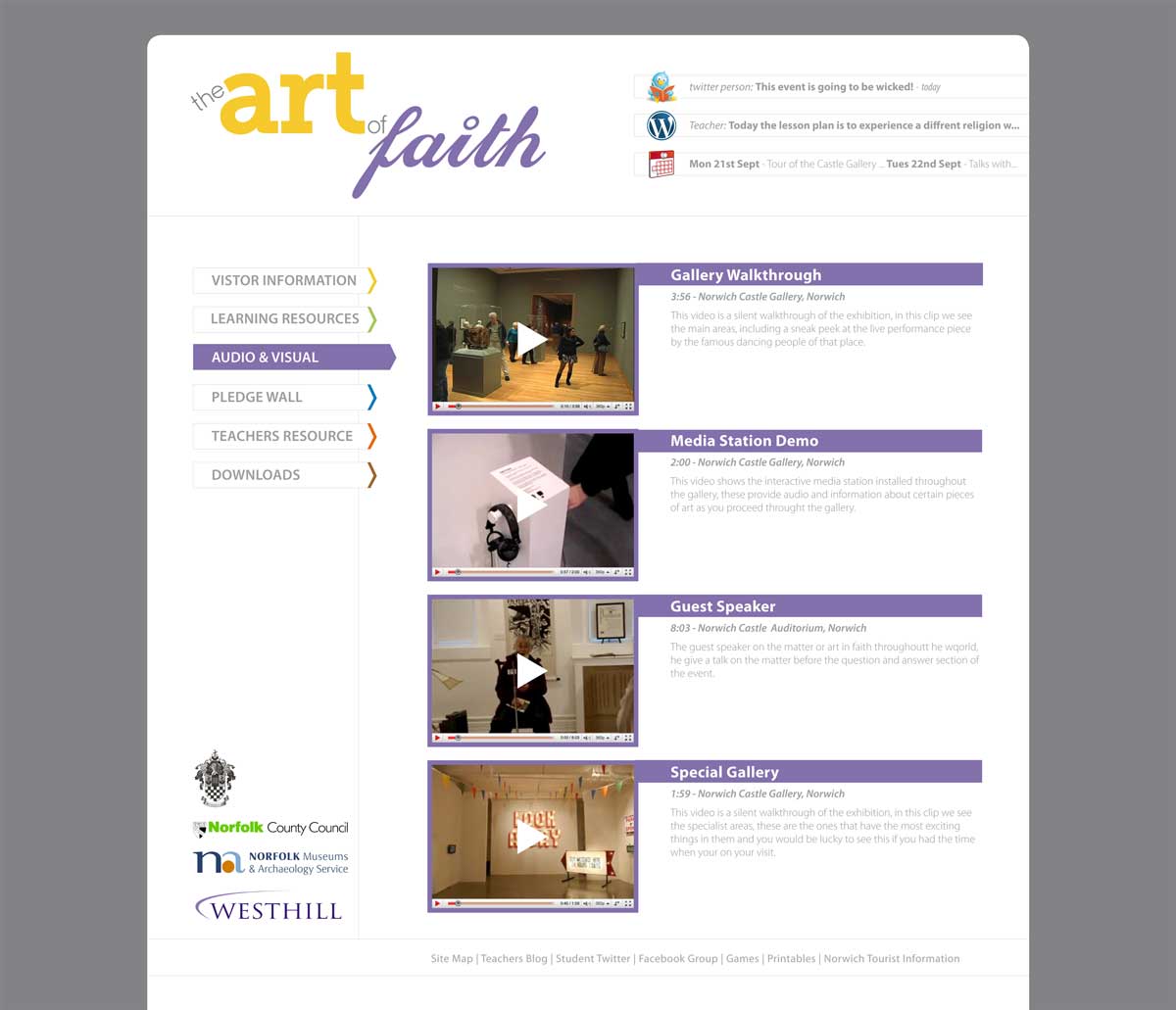 the Art of Faith Website - Audio and Video